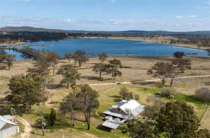 Property set up for cattle and breeding silver perch