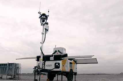 Rugged self sustaining mobile drone platform for remote areas
